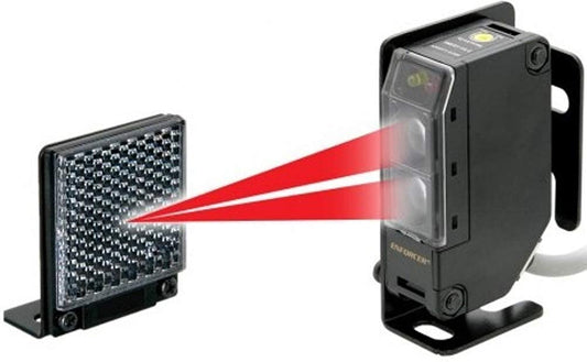 Seco-Larm E-931-S35RRQ NIR Reflective Photoelectric Sensor; For outdoors gates, garage doors, etc; Weatherproof (IP66) construction for indoor/outdoor usage; Adjustable sensing distance- Pack of 1