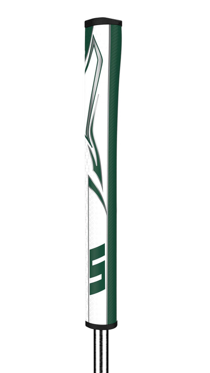 SuperStroke Zenergy Pistol Tour Golf Putter Grip with No Taper Enhanced SPYNE Technology, New Multi-Zone Texturing and Tech-Port, Green