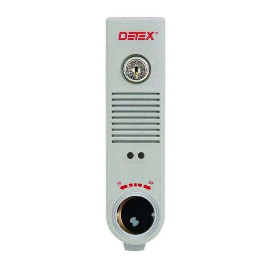 Detex EAX-500SK1 Gray Exit Alarm Surface Mount Battery Powered One MS-1039S Magnetic Switch Gray Finish