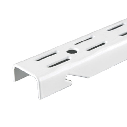 Knape & Vogt John Sterling Dual-Trak 70-Inch Adjustable Wall Standard #0120-70WT, White