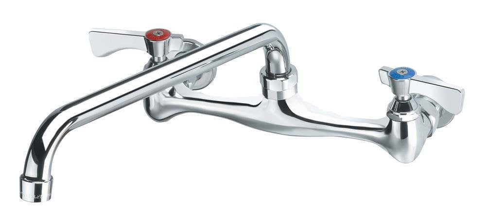 Krowne 12-812L Krowne Silver Series Faucet, Splash-Mounted, 8" Centers, 12" Swing spout, Quarter-Turn Ceramic Cartridge Valve, Low Lead Compliant‌‌‌‍‌‌‌‍‌‌‍‌‌‌‌‍‌‌‌‍‌‌‍‌‌‌‌‍‌