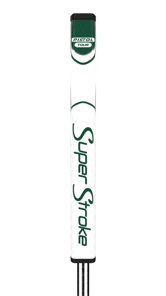 SuperStroke Zenergy Pistol Tour Golf Putter Grip with No Taper Enhanced SPYNE Technology, New Multi-Zone Texturing and Tech-Port, Green
