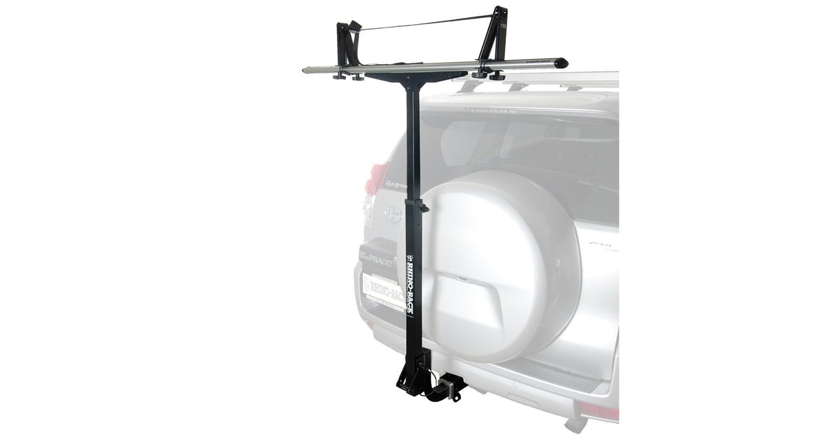 Rhino Rack T-Loader Canoe, Kayak, SUP Rack & Roof Cargo Extender,Fits a Standard 2" Receiver