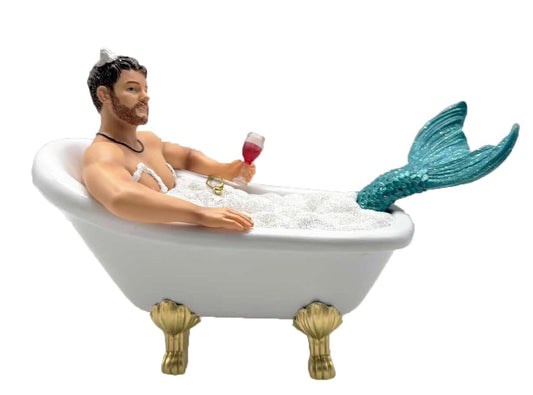 December Diamonds 55-55477 Mr. Bubbles Merman Ornament, 7 Inches