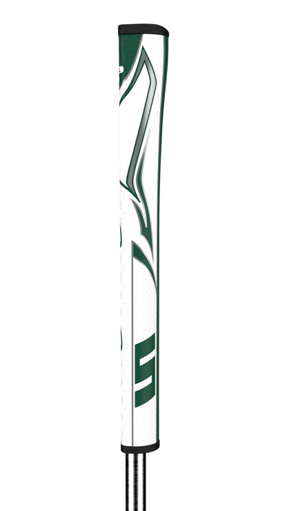 SuperStroke Zenergy Pistol Tour Golf Putter Grip with No Taper Enhanced SPYNE Technology, New Multi-Zone Texturing and Tech-Port, Green