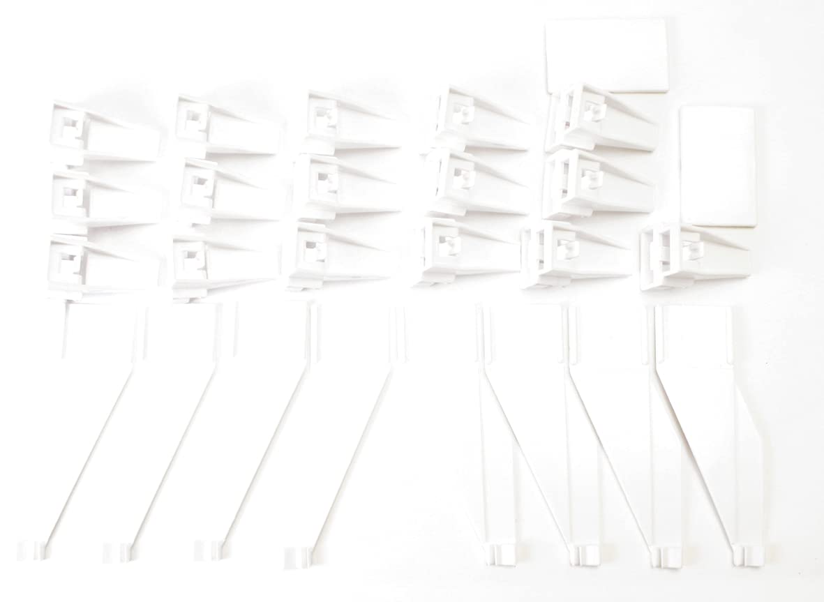 Carrera 20085219 Digital 16 Guardrail Holders, 4 End, 2 Connecting Pieces for Track Scale 124