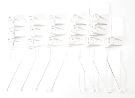 Carrera 20085219 Digital 16 Guardrail Holders, 4 End, 2 Connecting Pieces for Track Scale 124