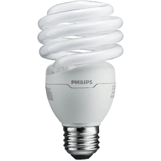 PHILIPS LED PHILIPS 433557 100-watt Equivalent, Bright White (6500K) 23 Watt Spiral CFL Light Bulb, 4-Pack, Daylight Deluxe, 4 Count
