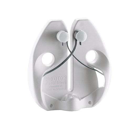 F. DICK – Rapid Steel HyperDrill Knife Sharpener White - Professional kitchen knife sharpening - Ideal support for meat cutting - Stainless steel sharpening rods - Simple application - Made in Germany