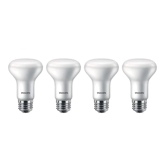 Philips LED Dimmable R20 Flood Light bulb with Warm Glow Effect: 450-Lumen, 2200-2700 Kelvin, 6-Watt (45-Watt Equivalent), E26 Base, Soft White, 4-Pack
