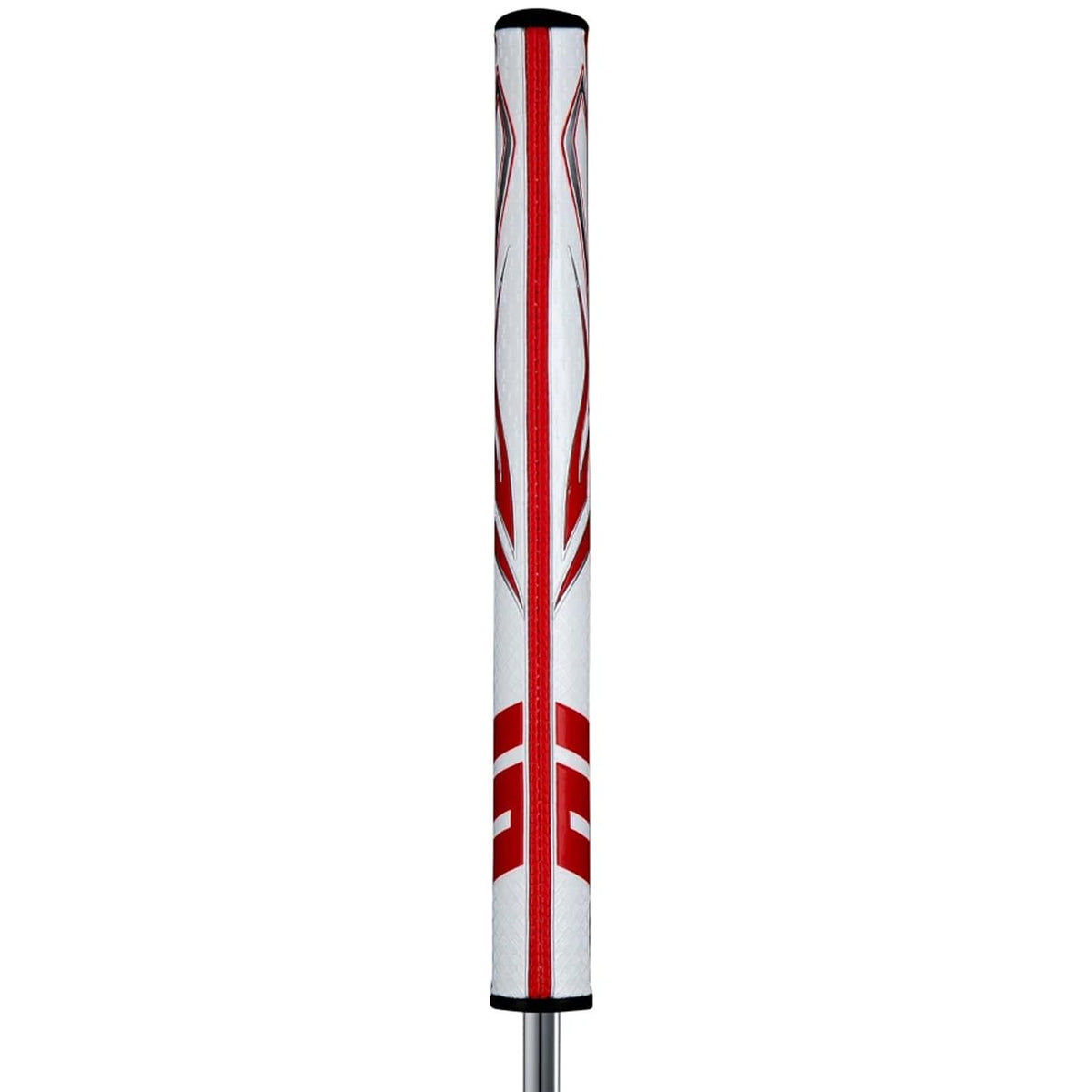 SuperStroke Zenergy Tour 1.0 Golf Putter Grip with No Taper Enhanced SPYNE Technology, New Multi-Zone Texturing, White/Red