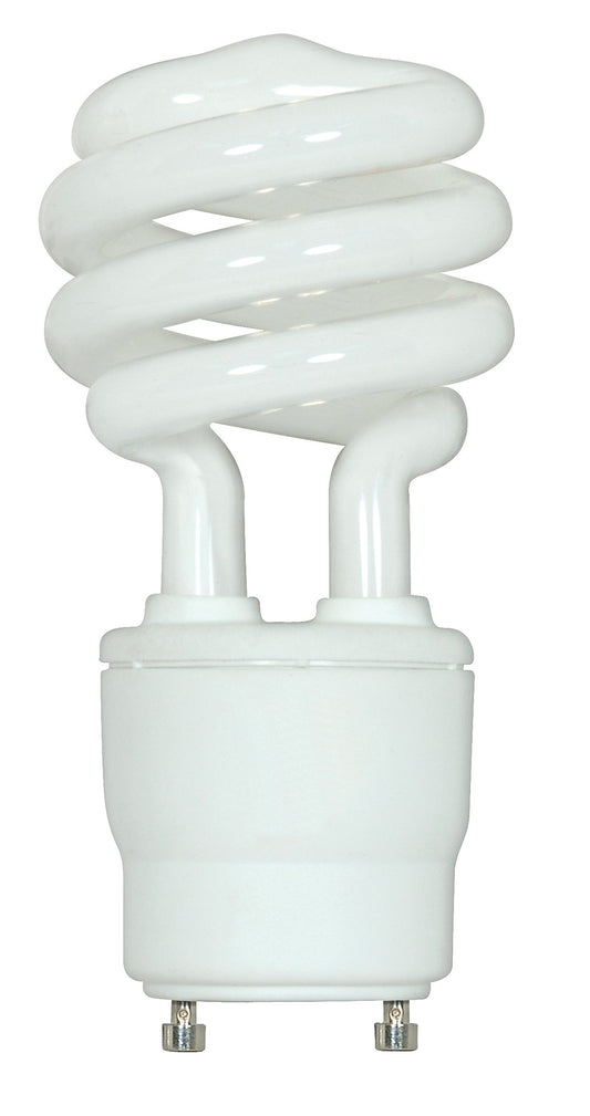 Satco S8205 18 Watt (75 Watt) 1200 Lumens Mini Spiral CFL Soft White 2700K GU24 Base Light Bulb