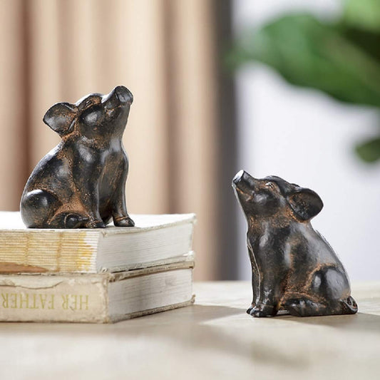 SPI Home Pig Minimals Cast Iron - Set of 2