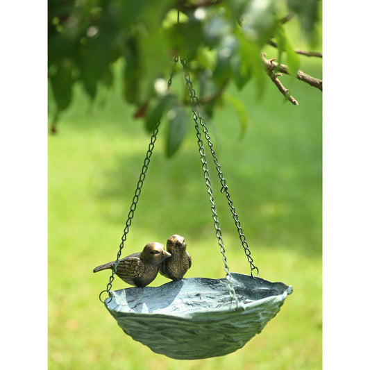 SPI Home 33784 Bird and Nest Hanging Bird Feeder