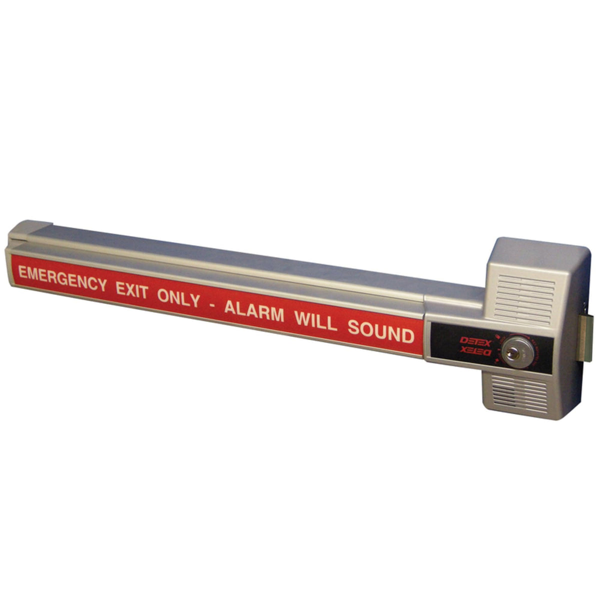 Detex ECL230X Ecl-230X Rim Exit Device W/Alarm, Steel, Brass, Stainless Steel, Bronze