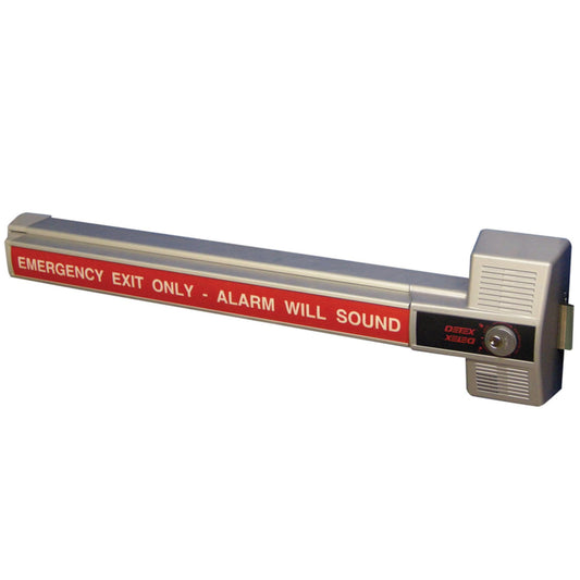 Detex ECL230X Ecl-230X Rim Exit Device W/Alarm, Steel, Brass, Stainless Steel, Bronze