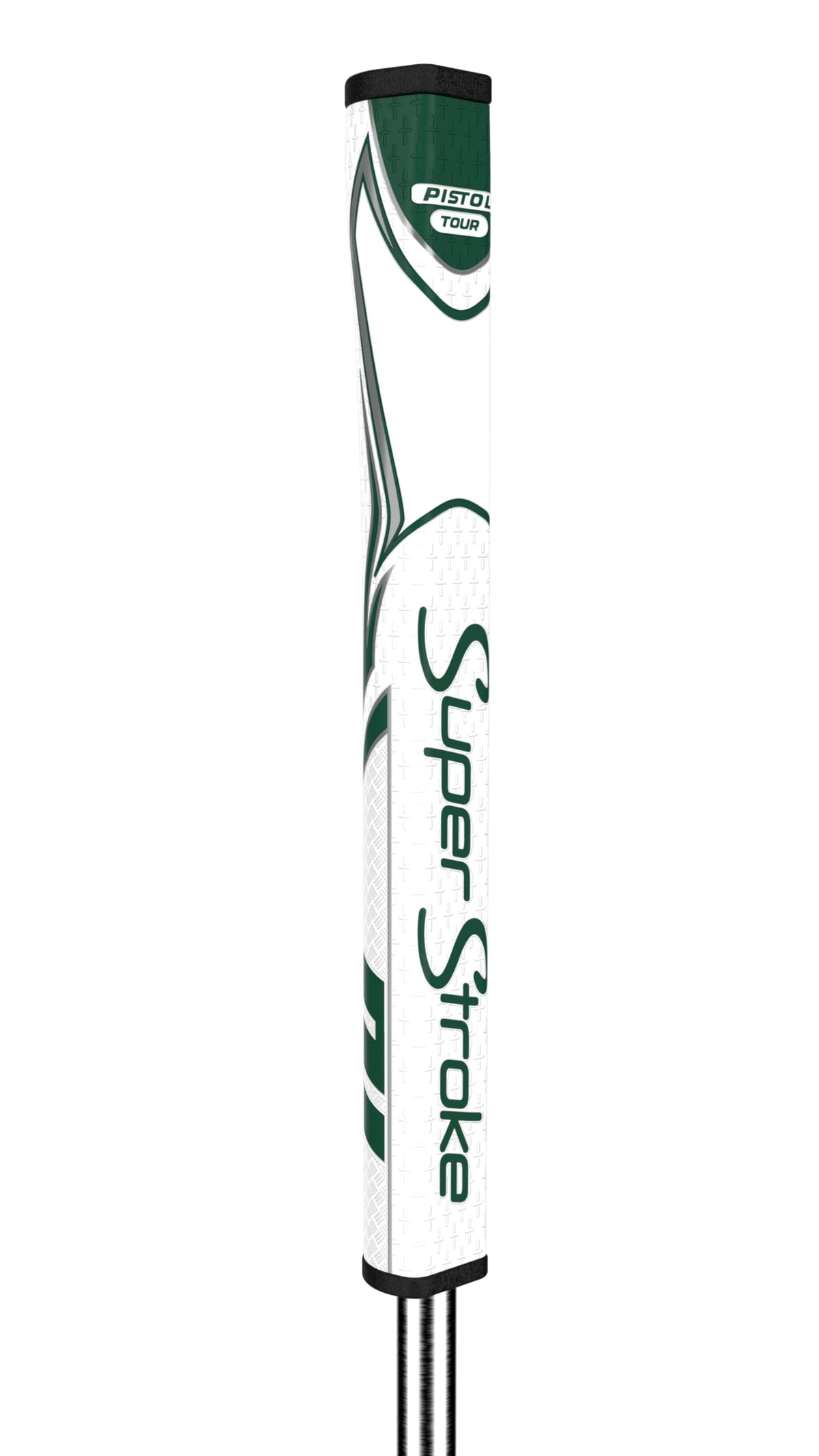 SuperStroke Zenergy Pistol Tour Golf Putter Grip with No Taper Enhanced SPYNE Technology, New Multi-Zone Texturing and Tech-Port, Green