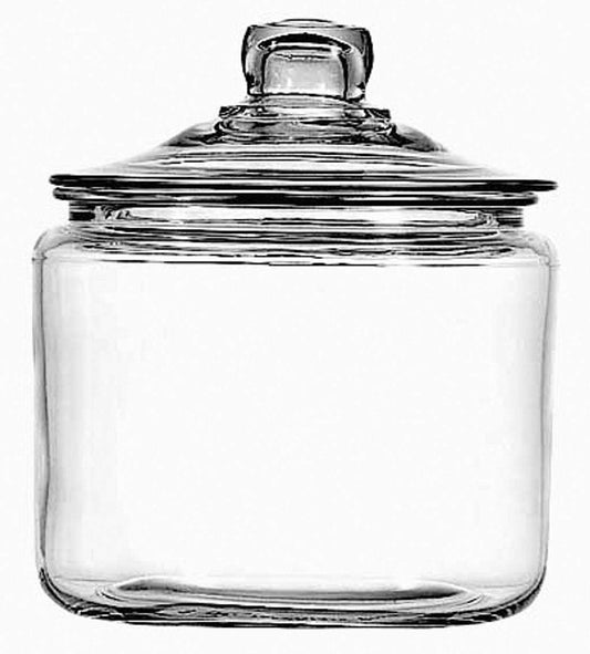 Anchor Hocking Heritage Hill 3 Quart Glass Jar with Lid