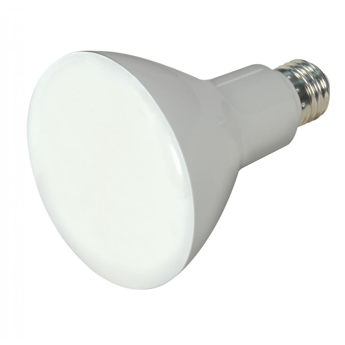 Satco Lighting 9.5 Watt BR30 LED Soft White Light Bulbs - 105 Degree Beam Angle - 3000K - Medium Base - 120 Volt - Dimmable - 750 Lumens (12 Pack)