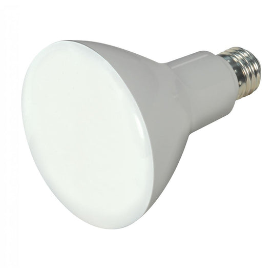 Satco Lighting 9.5 Watt BR30 LED Soft White Light Bulbs - 105 Degree Beam Angle - 3000K - Medium Base - 120 Volt - Dimmable - 750 Lumens (12 Pack)