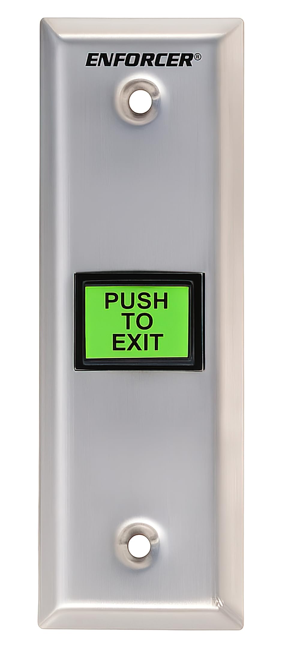 Seco-Larm Enforcer Slimline Push-to-Exit Plate, Illuminated with Timer (SD-7103GC-PTQ)