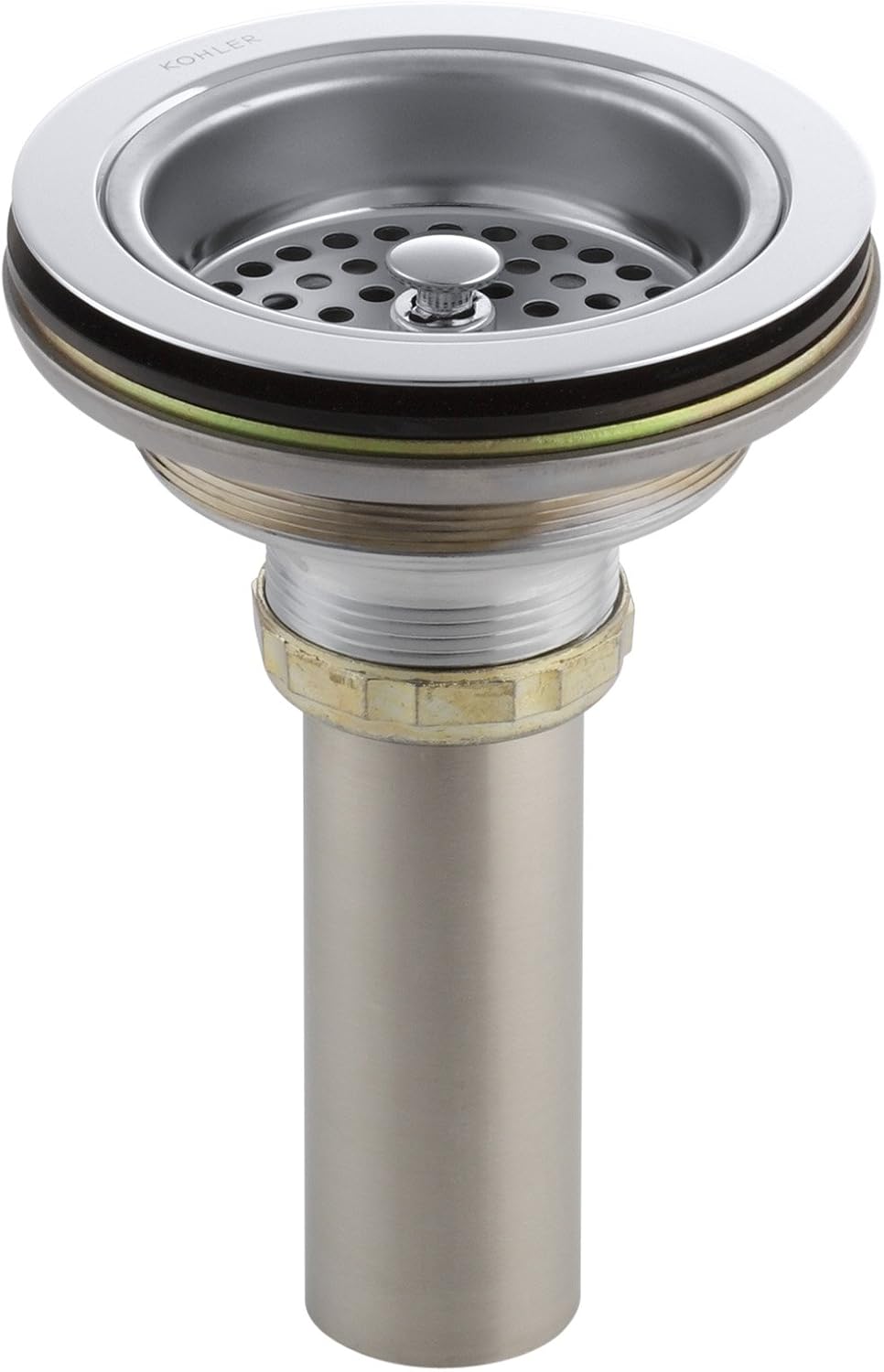 Kohler K-8801-CP Duostrainer Sink Strainer,Fits Most Standard Kicthen Sinks, Polished Chrome