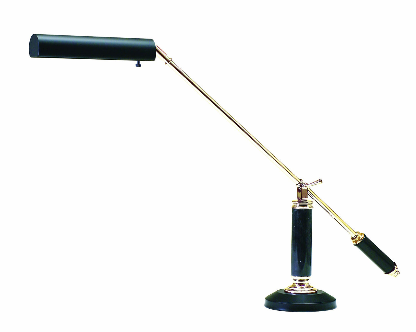 House of Troy P10-192-617 Portable Piano/Desk Lamp, Polished Brass with Black