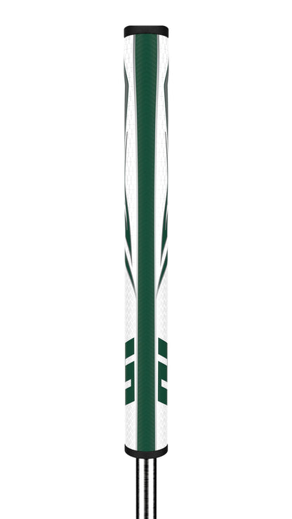 SuperStroke Zenergy Pistol Tour Golf Putter Grip with No Taper Enhanced SPYNE Technology, New Multi-Zone Texturing and Tech-Port, Green