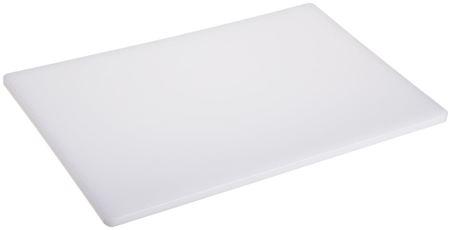 Plastic Cutting Board 15x20 1/2" Thick White, NSF Approved Commercial Use