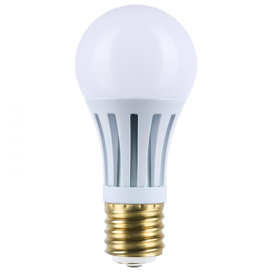 Satco LED Three-Way Lamp, 10/22/33W, Mogul Base, 3000K Soft White, White Finish