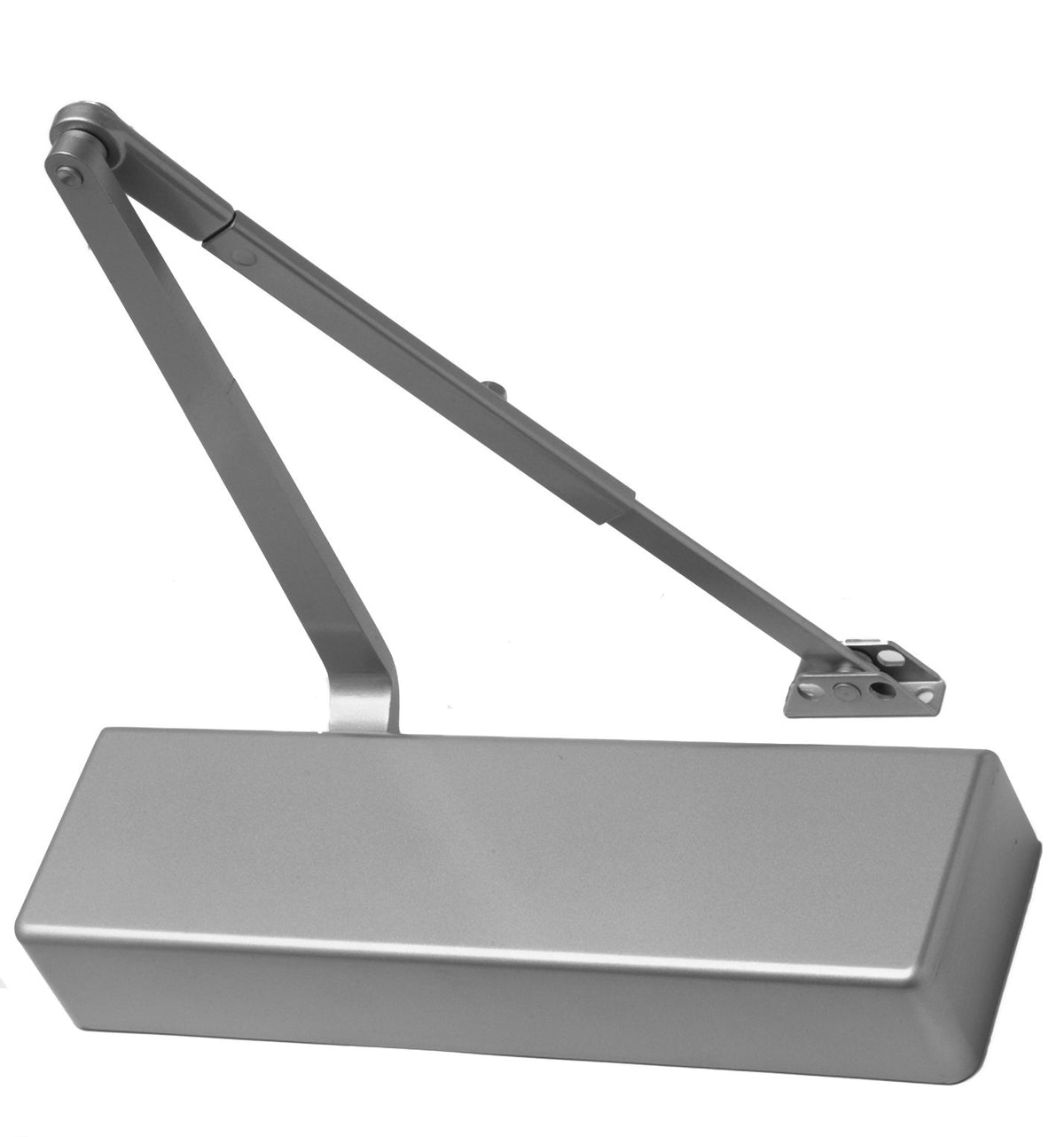 FALCON SC71 Rw/PA Alum Full Heavy Duty Door Closer, Regular Arm with Parallel Arm Shoe, Full Cover, Aluminum Finish