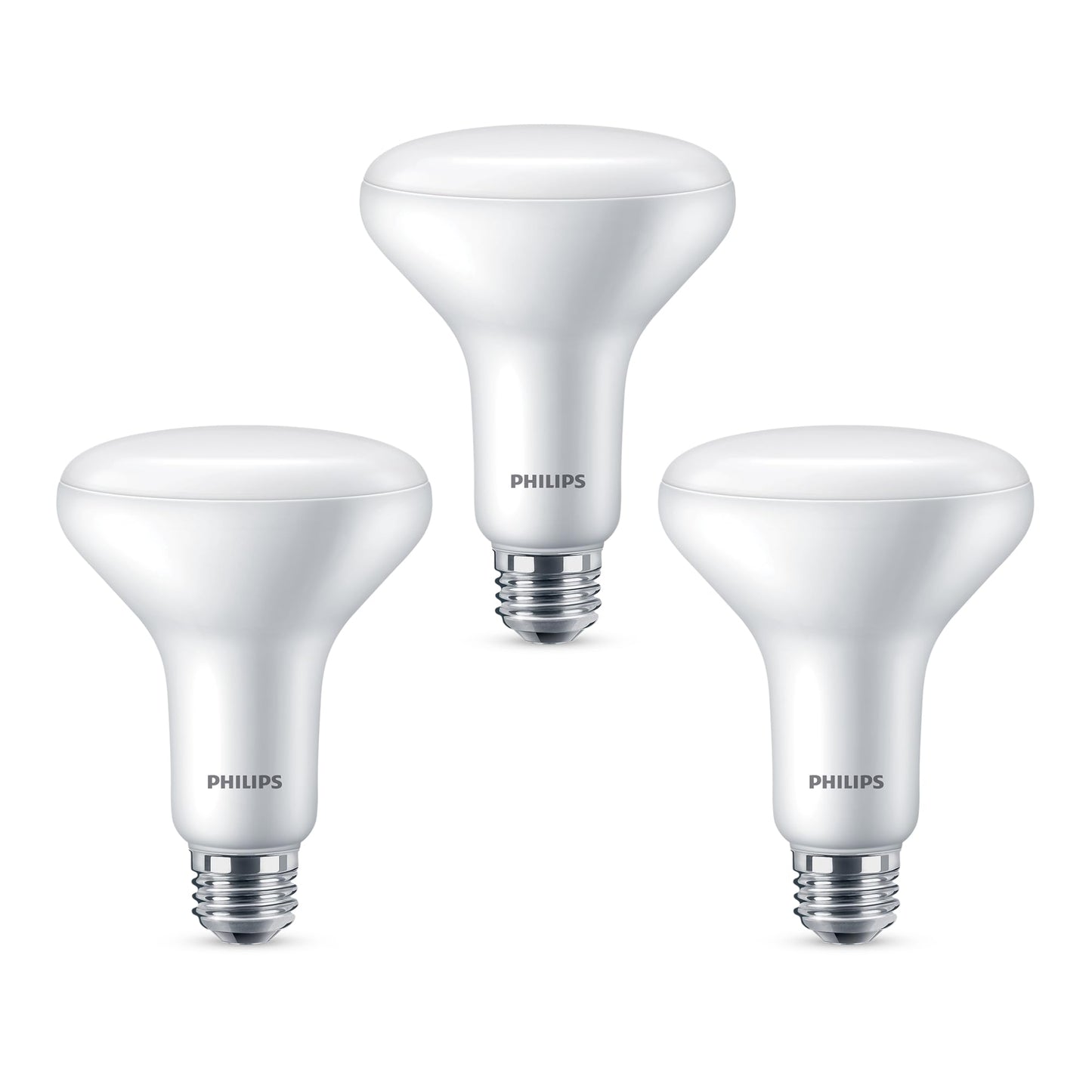 Philips LED Dimmable, Warm Glow Effect BR30 Light Bulb - Pack of 3 - EyeComfort Flicker Free - 7.2W = 65W - 650 Lumen - Soft White (2700K) - E26 Base - Indoor - Title 20
