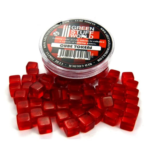 Green Stuff World Red Cube Tokens 1562
