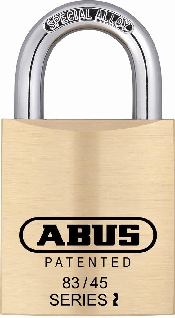 ABUS 83/45?300 Rekeyable Padlock ÿ Zero Bitted with Blank Key ÿ Requires Rekeying Before Use ÿ Schlage Keyway Compatible