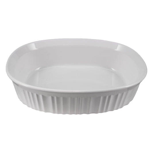 Corningware FS12 French White 1.5qt/1.4L Oval Ceramic Casserole Bakeware Dish