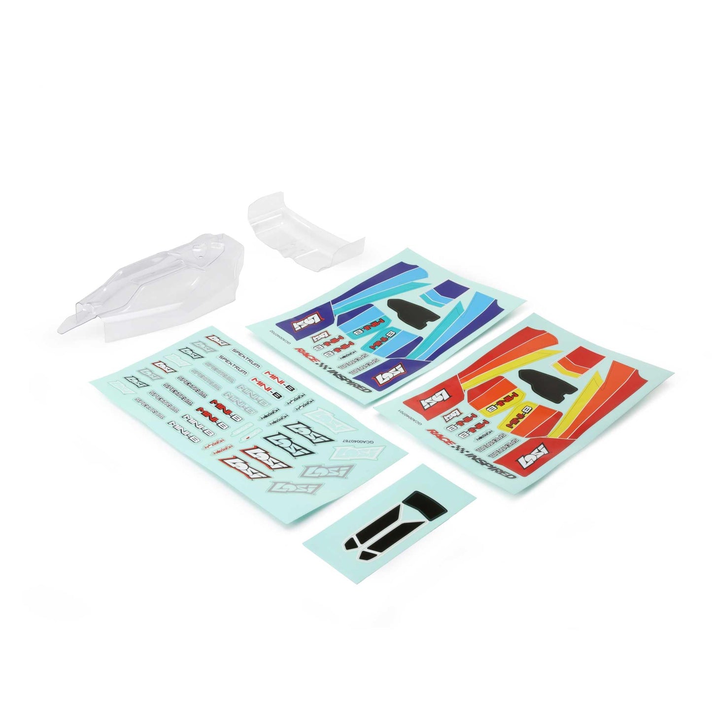 Losi Lightweight Body & Wing Clear Mini-B BL LOS210033