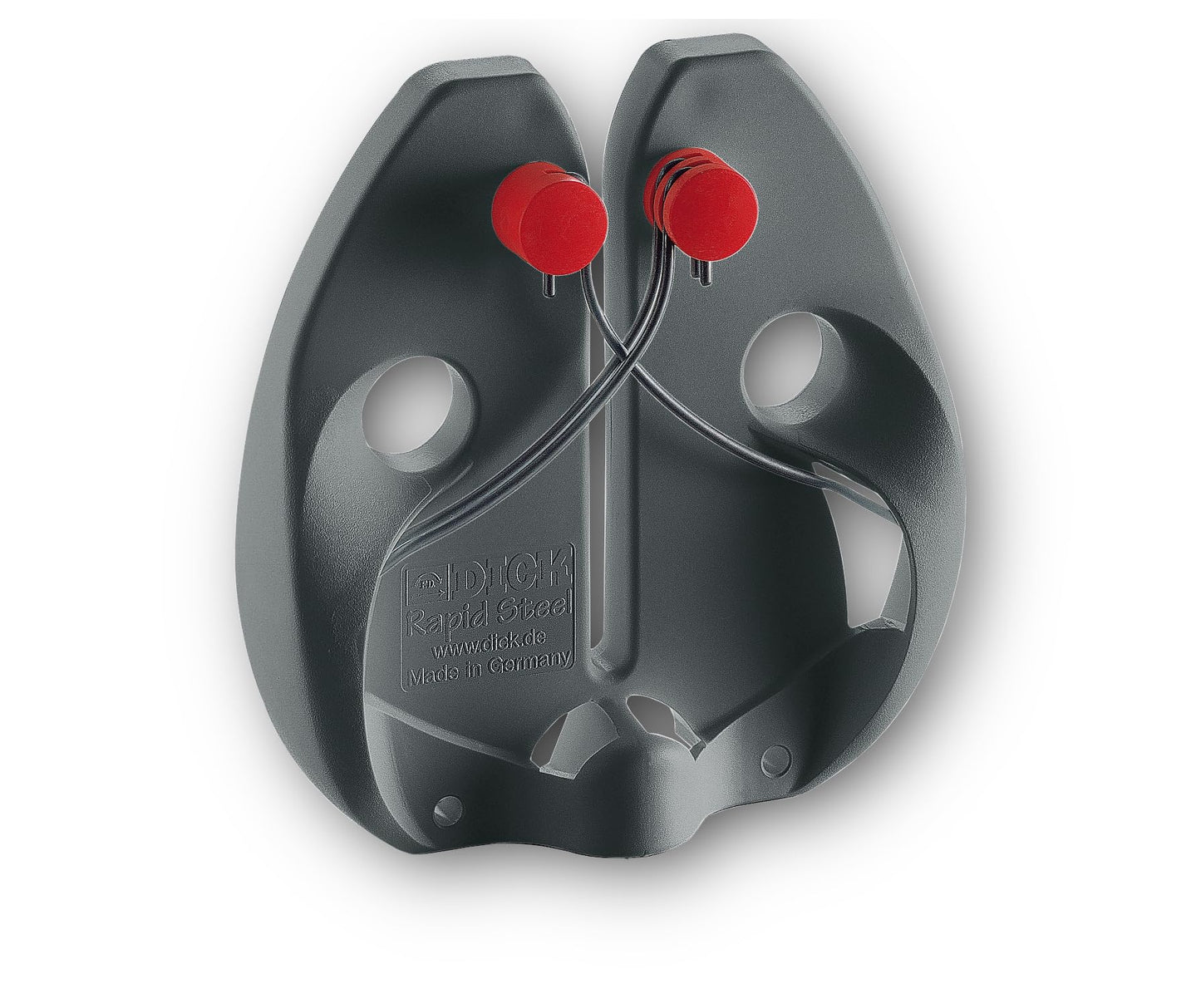 F. DICK – Rapid Steel Action Knife Sharpener Black - Professional kitchen knife sharpening - Ergonomic design - Stainless steel sharpening rods - Simple application - Made in Germany