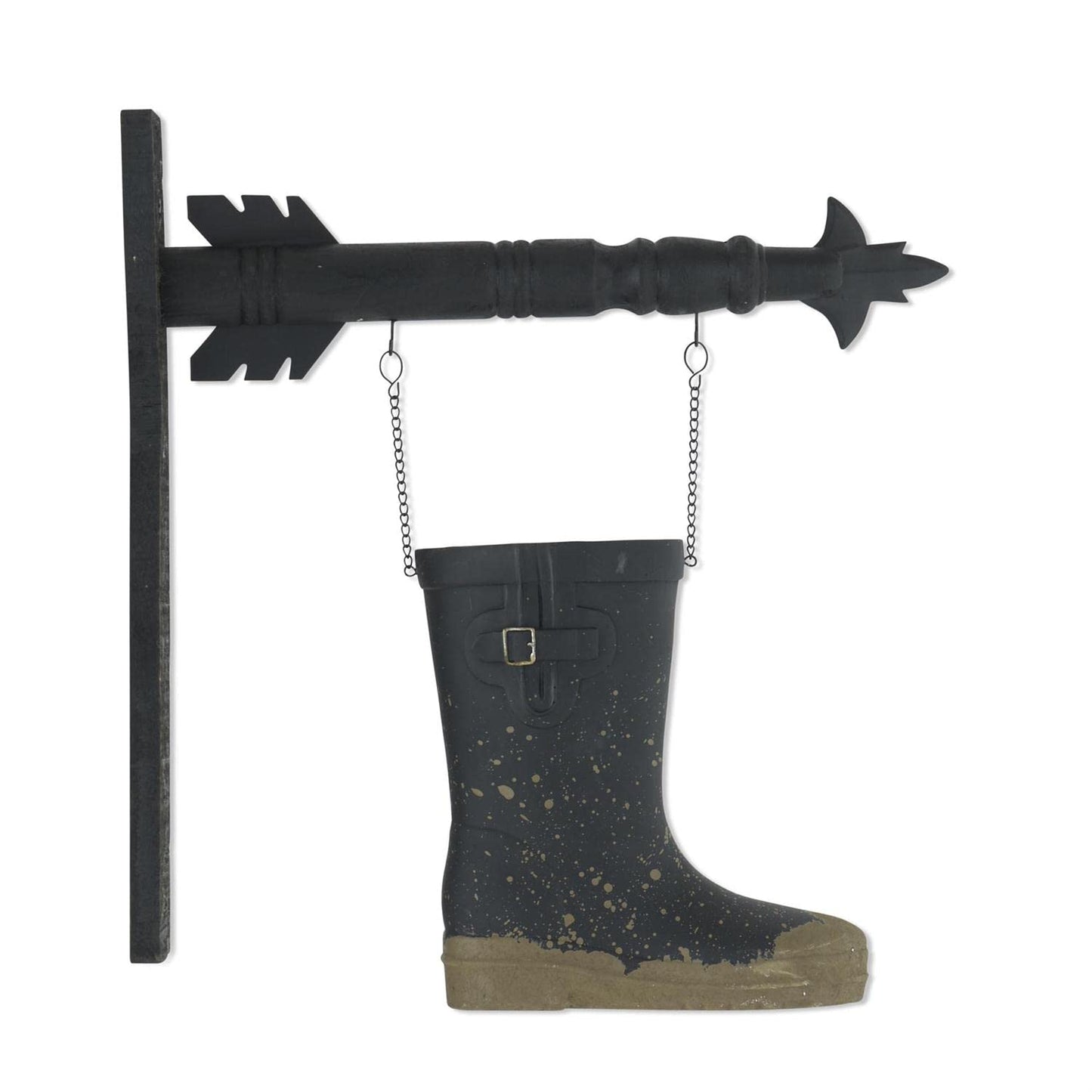 K&K Interiors Rainboot Arrow Replacement, 9.75-inch Height, Black, Resin