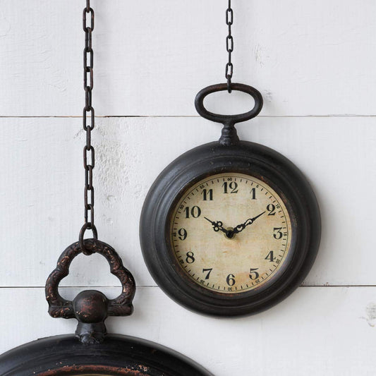 Wall Clock with Pocket Watch Design by Park Hill