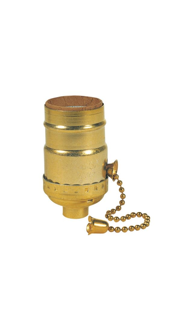 Westinghouse 70431 Brass Finish 3-Way Pull Chain Socket