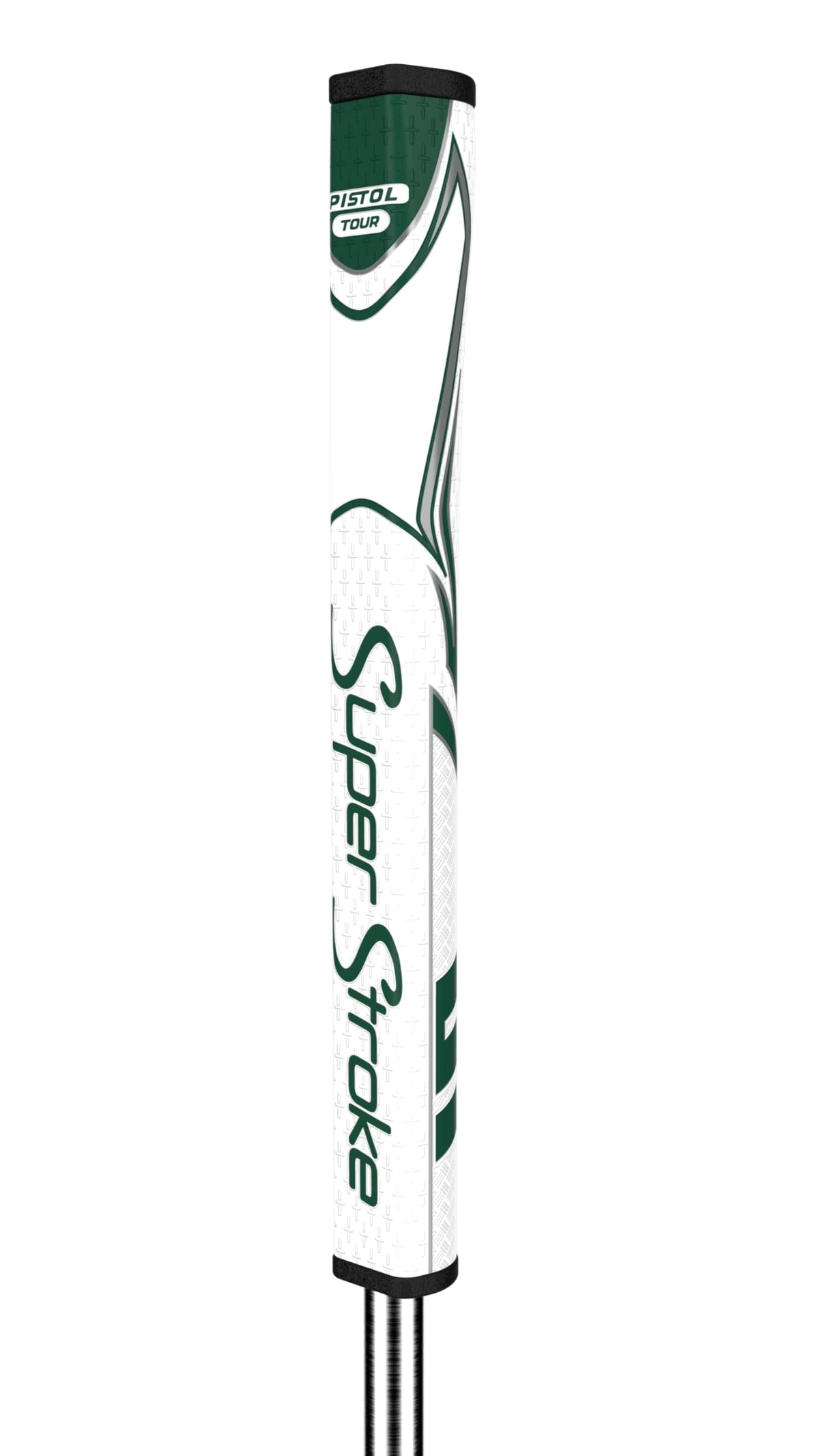 SuperStroke Zenergy Pistol Tour Golf Putter Grip with No Taper Enhanced SPYNE Technology, New Multi-Zone Texturing and Tech-Port, Green