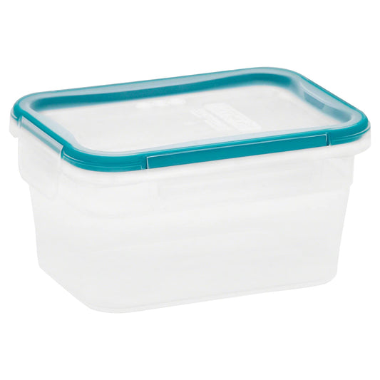 Snapware Total Solution Rectangular Plastic Food Storage Set (5-Cup, BPA Free, Meal Prep, Leak-Proof, Microwave, Freezer and Dishwasher Safe), Clear (1109972)