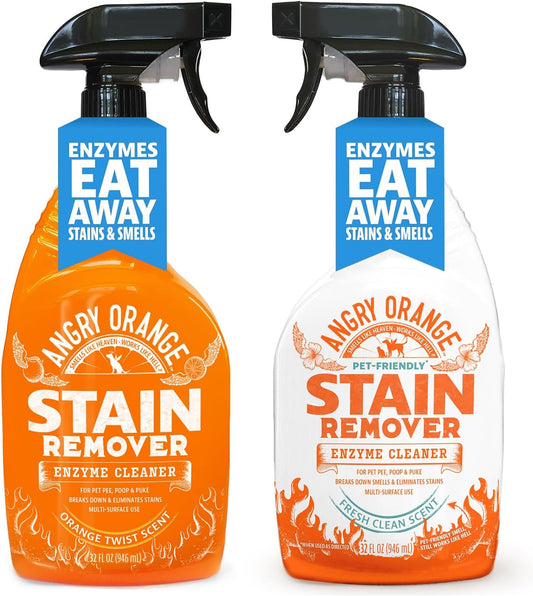 ANGRY ORANGE Fresh Scent and Citrus Stain Remover Bundle, 64 Fl Oz (Pack of 1)