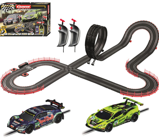 Carrera GO Electric Powered Slot Car Racing Kids Toy Race Track Set 1:43 Scale, DTM Supercars