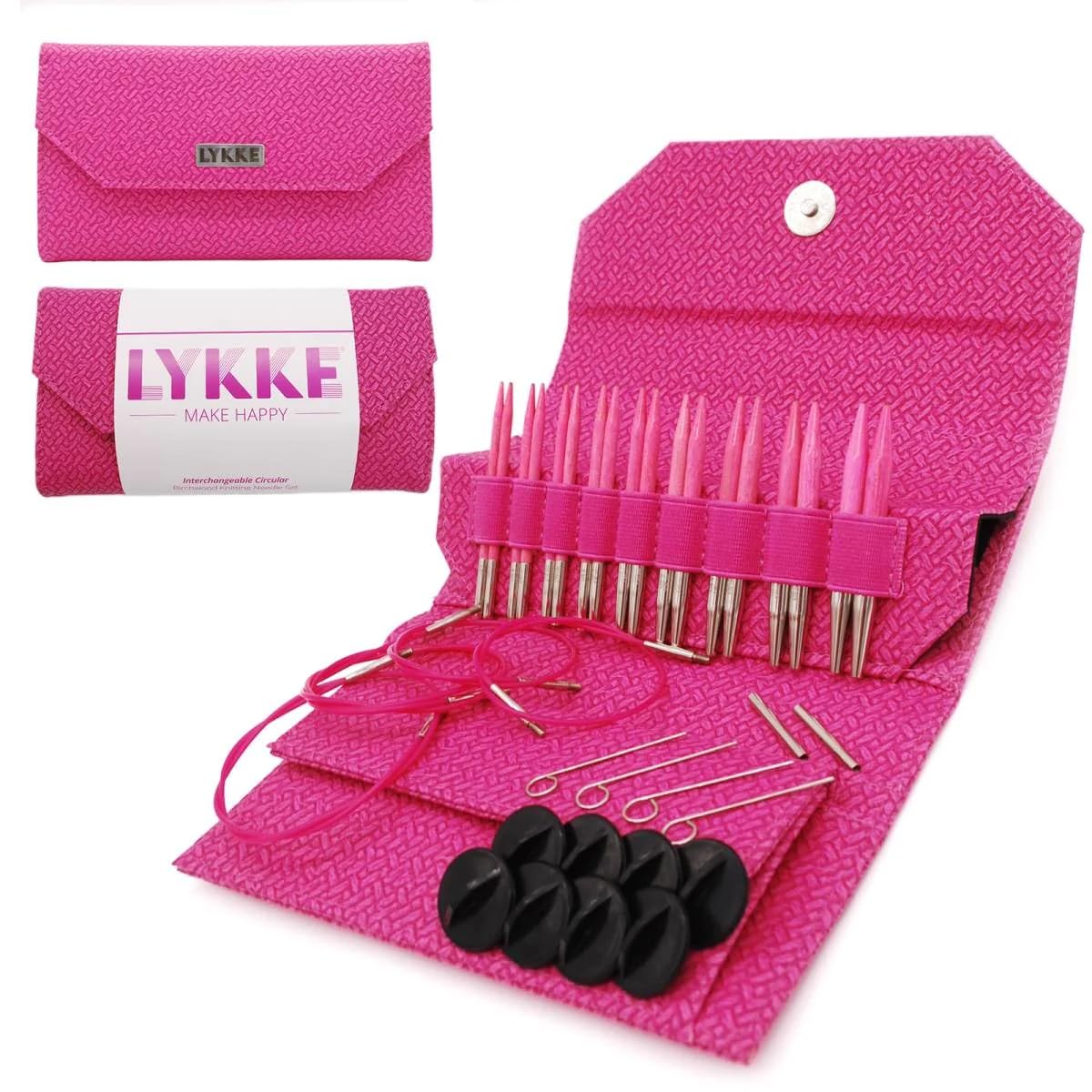 Lykke 3.5 Blush Magenta Basketweave Interchangeable Gift Set