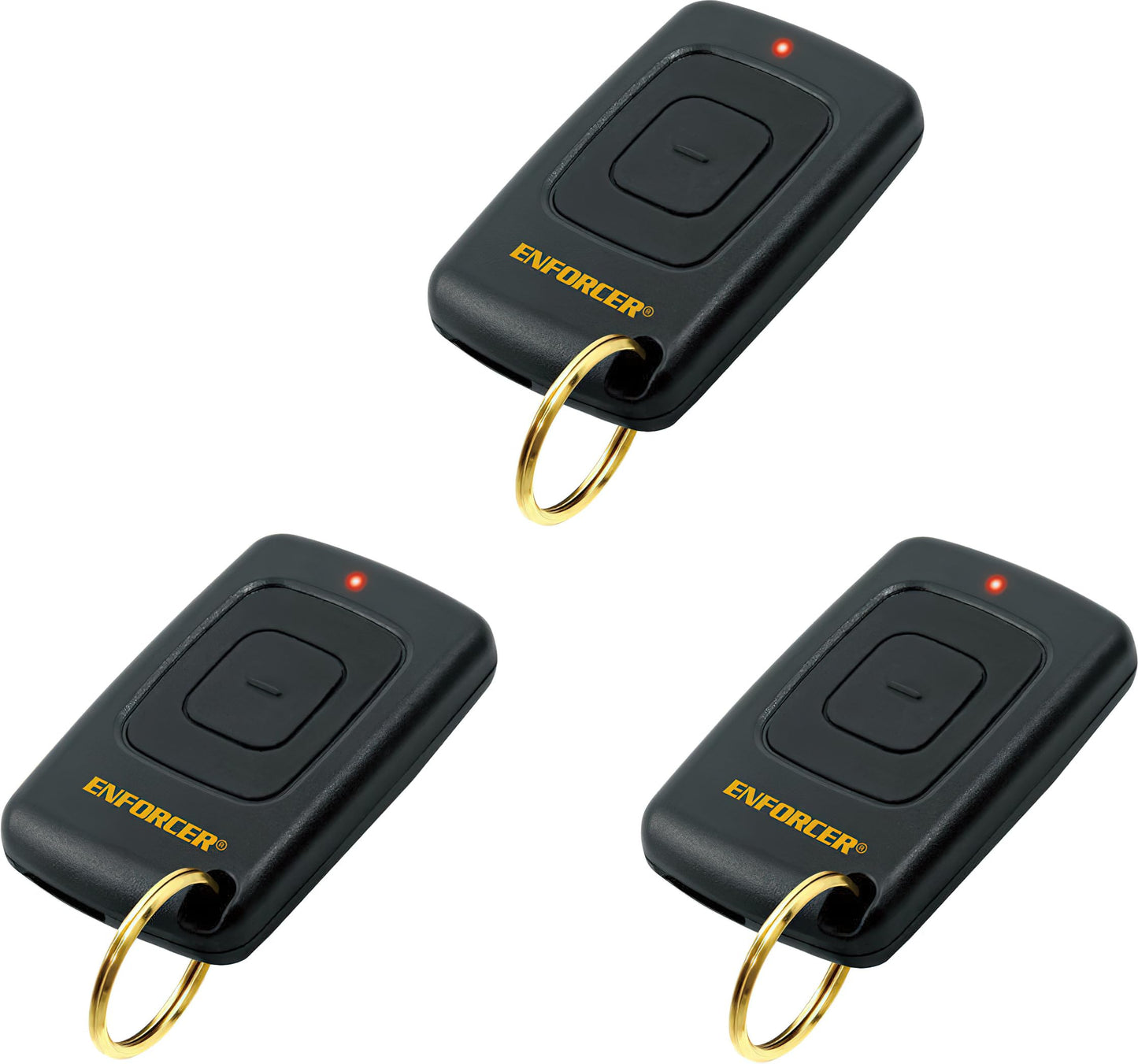 Seco-Larm SK-919T1-GBQ Pack of 3 Enforcer 315MHz Pendant RF Transmitter, 1 Button and 1 Channel, Compatible with All 315MHz SECO-LARM Receivers, Operates Up to 500ft, Over 68 Billion Possible Codes