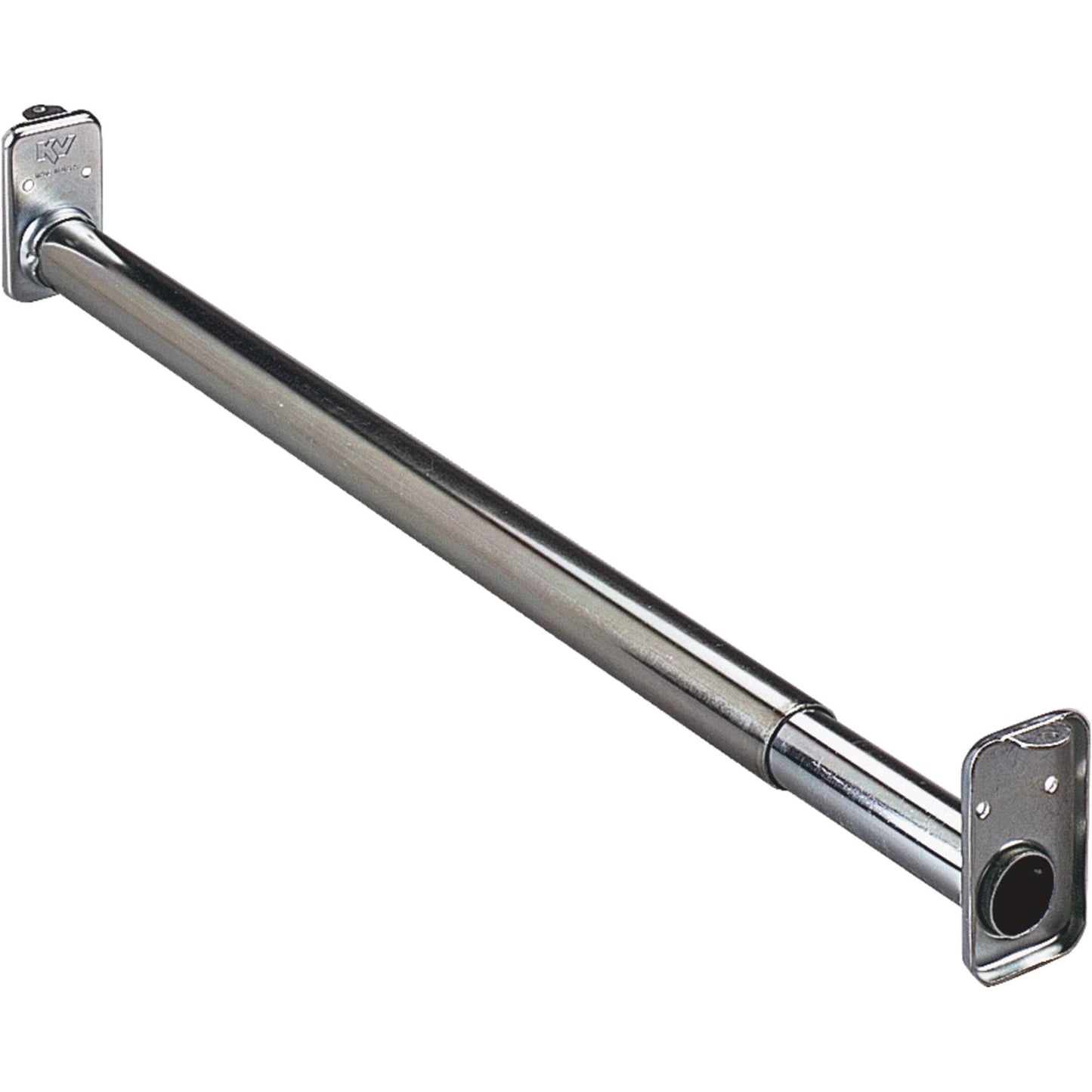 48/72" Zinc Adjustable Closet Rod