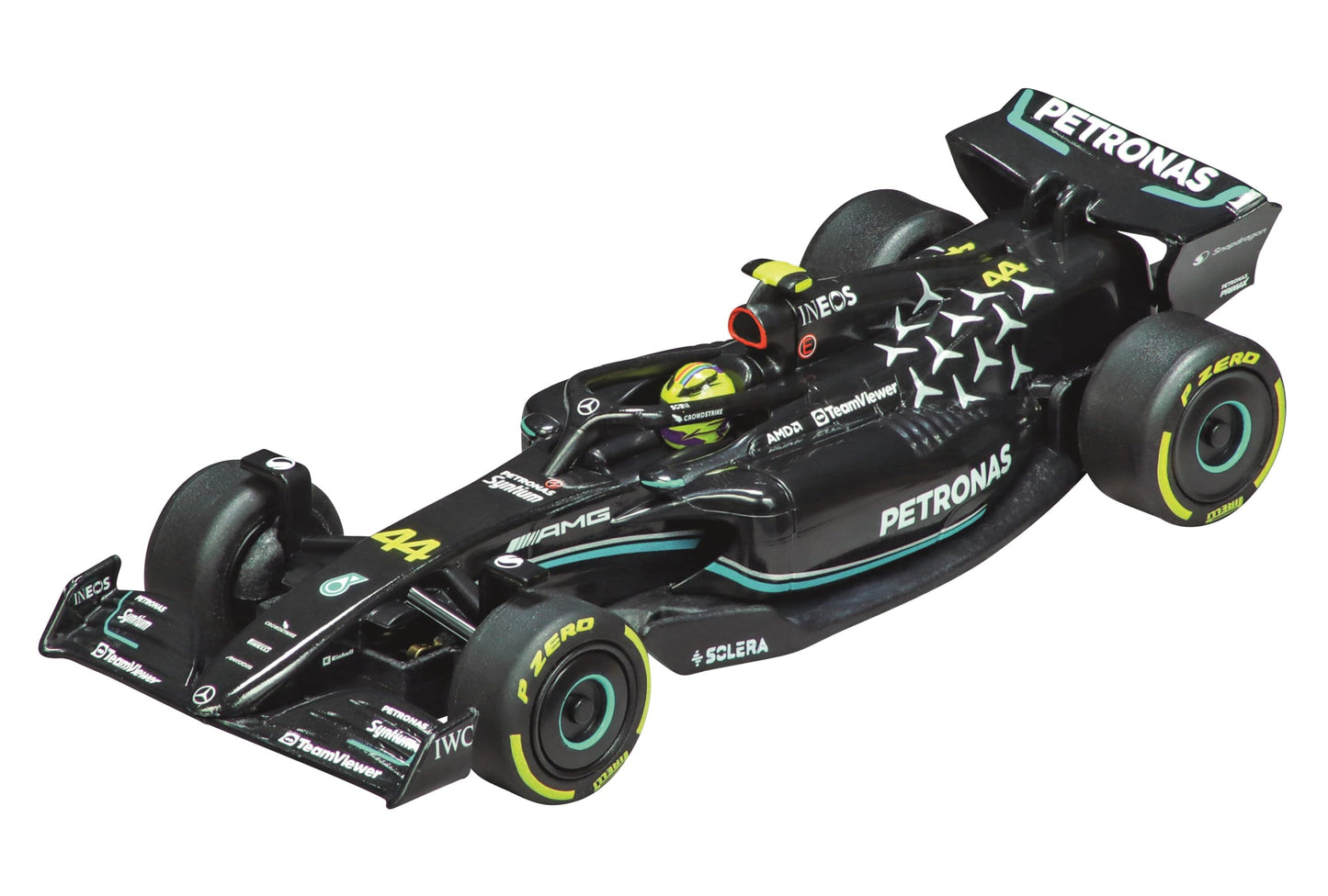 Carrera 64238 Mercedes-AMG W14 E Performance L. Hamilton 1:43 Scale Analog Slot Car Racing Vehicle GO Slot Car Toy Race Track Sets