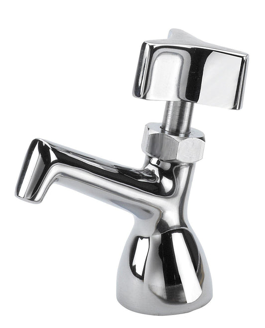 Krowne 16-151L Dipper Well Faucet, Deck-Mounted, 1/2" NPS Inlet, with knob-Type Valve, Chrome-Plated Brass Finish, Low Lead Compliant, NSF, cCSAus‍‌‌‌‍‌‌‌‍‌‌‍‌‌‌‌‍‌‌‌‍‌‌‍‌‌‌
