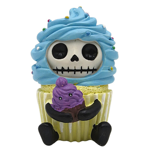 Pacific Giftware Furrybones Cuppie Skeleton in Cupcake Costume Figurine
